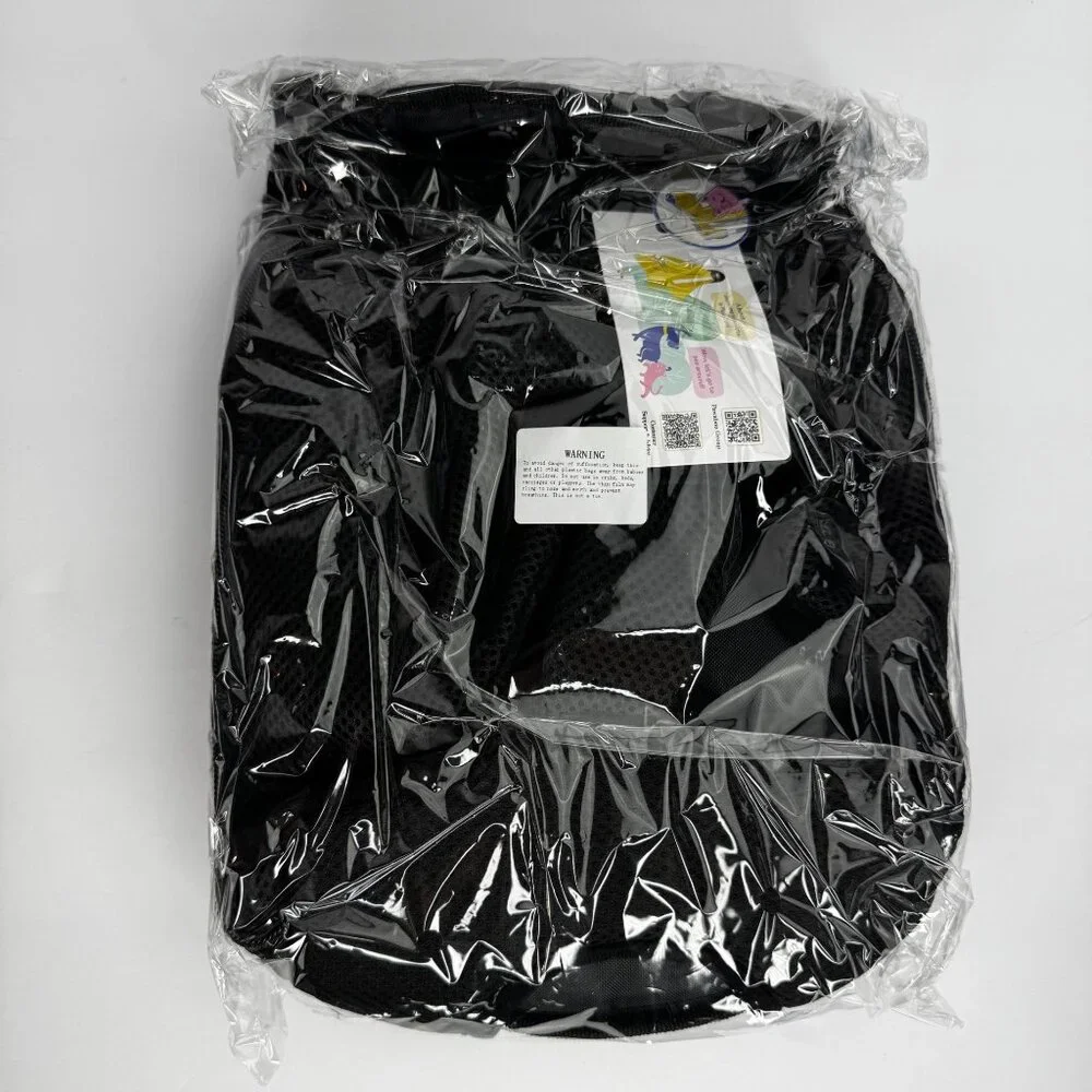Pawaboo Size L 12-16 lb Front Backpack DOG Carrier‎ in Black Mesh